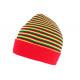 Bonnet court rouge jaune et vert rasta en laine Dutty BONNETS Nyls Création