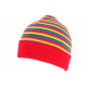 Bonnet Court Rouge Bleu et Jaune Fashion Multicolore Dutty BONNETS Nyls Création