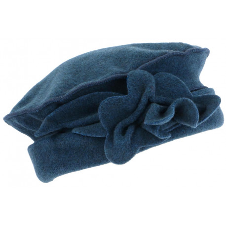 Bonnet Beret Femme Bleu Toque en Polaire Deperlante Qualite Chapeliere Nylia CHAPEAUX Léon montane