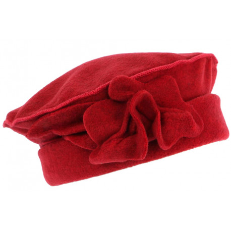 Bonnet Beret Femme Rouge Toque en Polaire Deperlante Qualite Chapeliere Nylia CHAPEAUX Léon montane