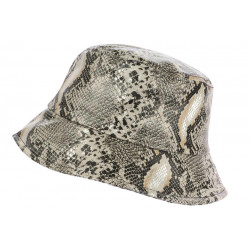 Chapeau Bob de Pluie Serpent Gris Style Original Vynum CHAPEAUX Nyls Création