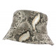 Chapeau Bob de Pluie Serpent Gris Style Original Vynum CHAPEAUX Nyls Création