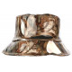 Chapeau Bob de Pluie Argent et Serpent Marron Fantaisie Fashion Pytum CHAPEAUX Nyls Création