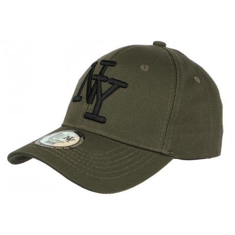 Casquette Enfant Verte et Noire NY Baseball Wazzy de 7 à 11 ans Casquette Enfant Hip Hop Honour