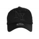 Casquette Enfant Noire Broderie 3D NY Baseball Wazzy de 7 à 11 ans Casquette Enfant Hip Hop Honour