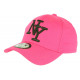 Casquette NY Rose et Noire Tendance Visiere Baseball Stazky CASQUETTES Hip Hop Honour