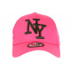 Casquette NY Rose et Noire Tendance Visiere Baseball Stazky CASQUETTES Hip Hop Honour