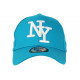 Casquette NY Bleue et Blanche Fashion Visiere Baseball Stazky CASQUETTES Hip Hop Honour