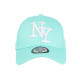 Casquette NY Bleu Aqua et Noire Fashion Visiere Baseball Stazky CASQUETTES Hip Hop Honour