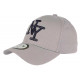 Casquette Enfant Grise et Noire NY Baseball Wazzy de 7 à 11 ans Casquette Enfant Hip Hop Honour