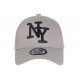 Casquette Enfant Grise et Noire NY Baseball Wazzy de 7 à 11 ans Casquette Enfant Hip Hop Honour