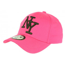 Casquette Enfant Rose et Noire NY Baseball Wazzy de 7 à 11 ans Casquette Enfant Hip Hop Honour