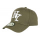 Casquette Enfant Verte et Blanche NY Baseball Wazzy de 7 à 11 ans Casquette Enfant Hip Hop Honour