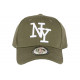 Casquette Enfant Verte et Blanche NY Baseball Wazzy de 7 à 11 ans Casquette Enfant Hip Hop Honour