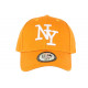 Casquette Enfant Jaune et Blanche NY Baseball Wazzy de 7 à 11 ans Casquette Enfant Hip Hop Honour