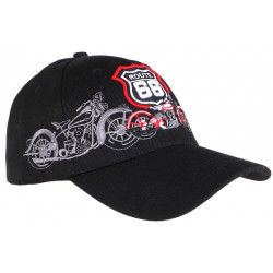 Casquette Baseball Route 66 Noire Baseball Biker ANCIENNES COLLECTIONS divers