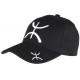 Casquette Berbere Noire et Blanche Yaz Amazigh CASQUETTES PAYS