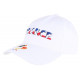 Casquette France Blanche Coq Gaulois Tricolore Bleu Blanc Rouge CASQUETTES PAYS