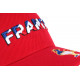 Casquette France Rouge Coq Gaulois Tricolore Bleu Blanc Rouge CASQUETTES PAYS