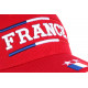 Casquette France Rouge Deux Etoiles Drapeau Tricolore Bleu Blanc Rouge CASQUETTES PAYS