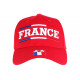 Casquette France Rouge Deux Etoiles Drapeau Tricolore Bleu Blanc Rouge CASQUETTES PAYS