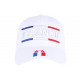 Casquette France Blanche Deux Etoiles Drapeau Tricolore Bleu Blanc Rouge ANCIENNES COLLECTIONS divers