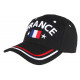 Casquette Deux Etoiles France Noire Drapeau Bleu Blanc Rouge ANCIENNES COLLECTIONS divers