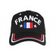 Casquette Deux Etoiles France Noire Drapeau Bleu Blanc Rouge ANCIENNES COLLECTIONS divers