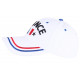 Casquette Deux Etoiles France Blanche Drapeau Tricolore CASQUETTES PAYS