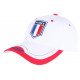 Casquette France Blanche Drapeau Tricolore Bleu Blanc Rouge Tendance ANCIENNES COLLECTIONS divers