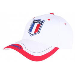 Casquette France Blanche Drapeau Tricolore Bleu Blanc Rouge Tendance ANCIENNES COLLECTIONS divers