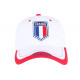 Casquette France Blanche Drapeau Tricolore Bleu Blanc Rouge Tendance ANCIENNES COLLECTIONS divers