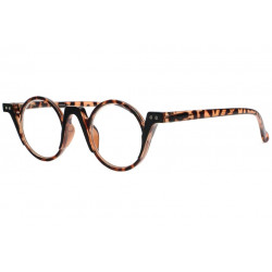 Lunettes de Lecture Rondes Vintage Marron Ecailles Letta Lunettes Loupes New Time