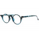 Lunettes de Lecture Rondes Vintage Bleues Ecailles Noires Letta Lunettes Loupes New Time