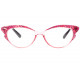 Lunettes de lecture Papillon Rouges et Noires Femme Tendance Buty Lunettes Loupes New Time