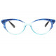 Lunettes de lecture Papillon Bleues et Noires Femme Tendance Buty Lunettes Loupes New Time