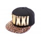 Casquette Snapback JBB Couture GUXXI Noire Léopard ANCIENNES COLLECTIONS divers