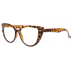 Grosses Lunettes de lecture Papillon Marron Paillettes Dorees Zyly Lunettes Loupes New Time