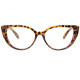 Grosses Lunettes de lecture Papillon Marron Paillettes Dorees Zyly Lunettes Loupes New Time