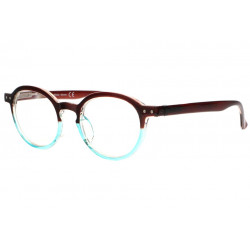 Lunettes de Lecture Rondes Bleues Marrons Fantaisies Confortables Kuty Lunettes Loupes New Time