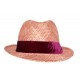 Chapeau de paille Berwick naturel Rosé ANCIENNES COLLECTIONS divers