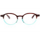 Lunettes de Lecture Rondes Bleues Marrons Fantaisies Confortables Kuty Lunettes Loupes New Time