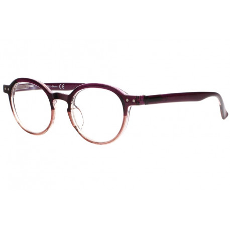 Lunettes de Lecture Rondes Violettes Fantaisies et Confortables Kuty Lunettes Loupes New Time