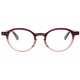 Lunettes de Lecture Rondes Violettes Fantaisies et Confortables Kuty Lunettes Loupes New Time