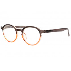 Lunettes de Lecture Rondes Oranges et Marrons Originales Kuty Lunettes Loupes New Time