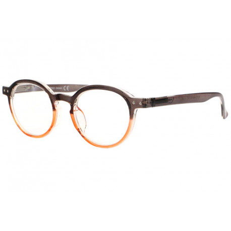 Lunettes de Lecture Rondes Oranges et Marrons Originales Kuty Lunettes Loupes New Time