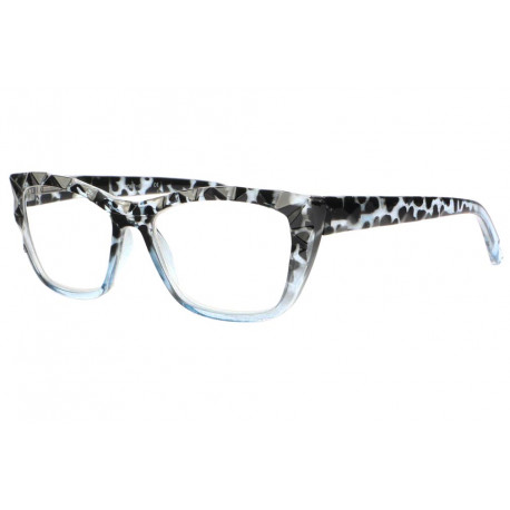 Grandes Lunettes de lecture Femme Bleues Ecailles Fashion Mella Lunettes Loupes New Time