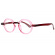 Lunettes de Lecture Rondes Roses Transparentes Originales Gony Lunettes Loupes New Time