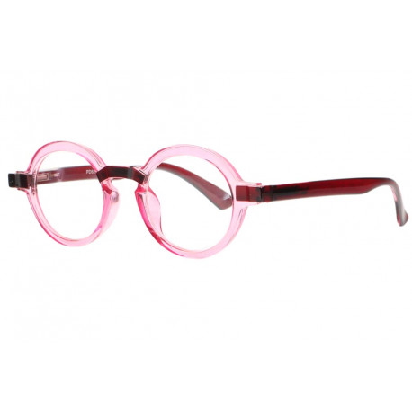 Lunettes de Lecture Rondes Roses Transparentes Originales Gony Lunettes Loupes New Time