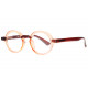 Lunettes Loupe Rondes Oranges Transparentes Fantaisies Gony Lunettes Loupes New Time